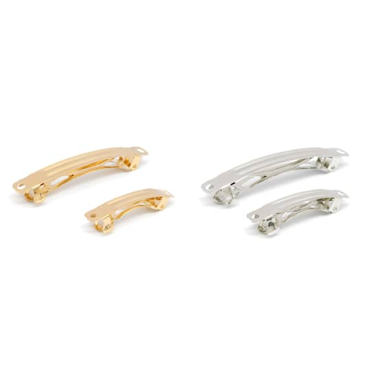Silver &#x26; Gold Barrettes by Creatology&#x2122;